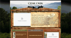 Desktop Screenshot of cedarcreekcabinsnc.com